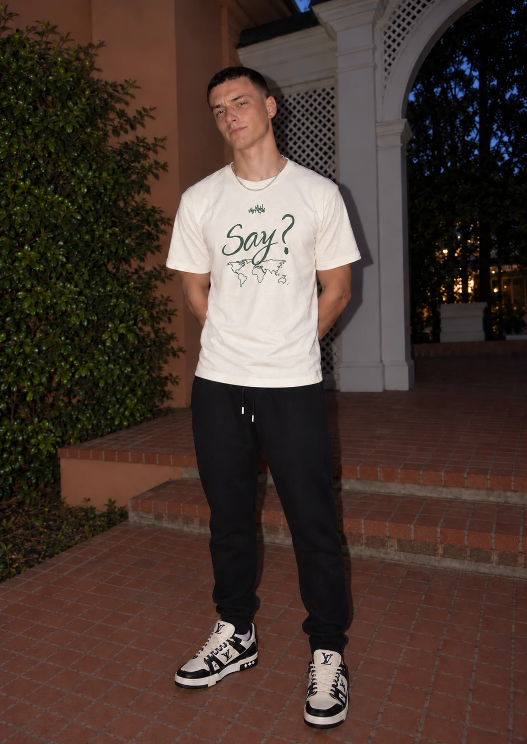 METCH first collection in a garden at dusk